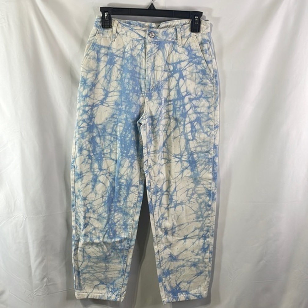Rachel Comey for Target bleach wash jeans. Belt back.